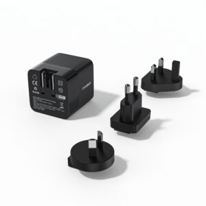 Choetech PD6071 PD65W Gan Universal Charger with Type-C Cable Black