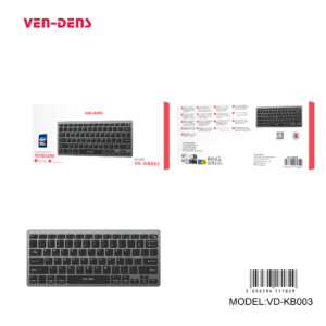 Ven-Dens KB003 Bluetooth Compact Keyboard Grey