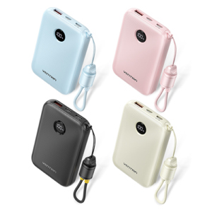 Vention FKA 3C Power Bank with Built-in USB-C to C Cable 10000mAh 22.5W