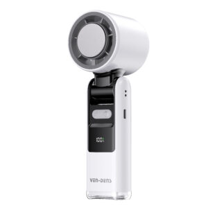 Ven-Dens FAN002 Handheld Fan with LED Torch (White)