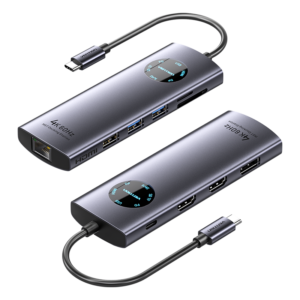 Vention 10-in-1 USB-C MST Docking Station 0.15M Gray