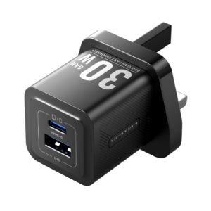 Vention 2 Ports USB(A+C) 插牆式充電器 (30W/30W) 黑色